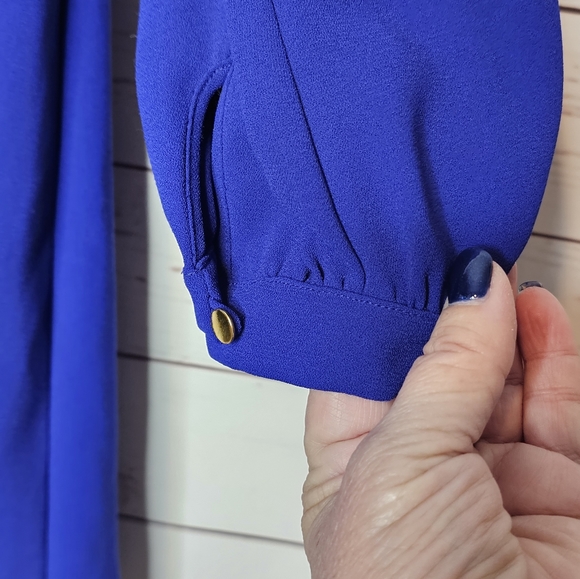 CeCe by Cynthia Steffe Blue Shift Dress - Picture 4 of 14